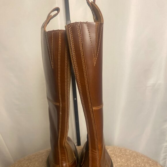 Dr. Martens Amaayah Hi Tall Boots Brown Leather Side Zip Women’s US 8 EU 39 NWOB - Picture 5 of 7